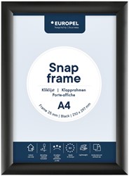 KLIKLIJST EUROPEL A4 25MM ZWART