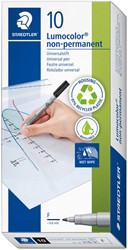 VILTSTIFT STAEDTLER LUMOCOLOR 316 NON PERMANENT F ZWART
