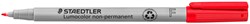 VILTSTIFT STAEDTLER LUMOCOLOR 316 NON PERMANENT F ROOD