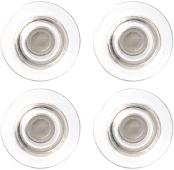 GLASBORDMAGNEET NOBO EXTRA STERK 32MM TRANSPARANT 4 STUKS