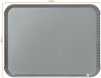 WHITEBOARD NOBO SLIM LINE 22X28CM ZILVER-5