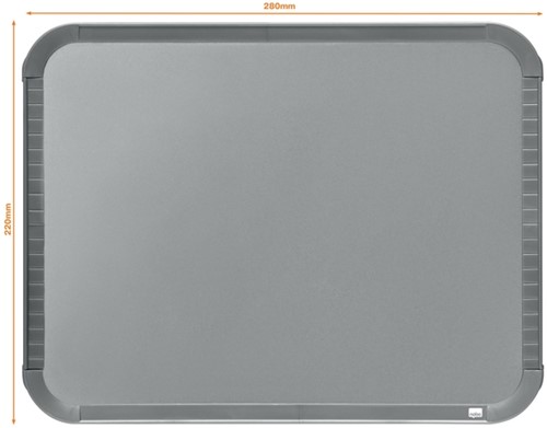WHITEBOARD NOBO SLIM LINE 22X28CM ZILVER-5