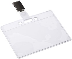 BADGE EUROPEL MET STRIP EN CLIP 90X60MM
