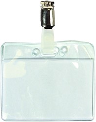 BADGE QUANTORE MET CLIP 60X90MM