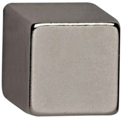 MAGNEET MAUL NEODYMIUM KUBUS 10X10X10MM 3.8KG NIKKEL 4 STUKS