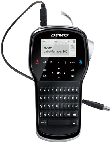 LABELPRINTER DYMO LABELMANAGER 280 DRAAGBAAR AZERTY 12MM ZWART-2