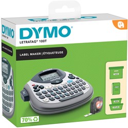 LABELPRINTER DYMO LETRATAG 100T QWERTY 12MM ZILVER