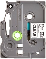 LABELTAPE BROTHER P-TOUCH TZE-131 STANDAARD 12MM ZWART OP TRANSPARANT-2