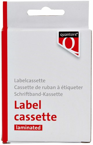 LABELTAPE QUANTORE TZE-221 9MMX8M ZWART OP WIT-1