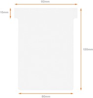 T-KAART NOBO NR.3 80MM WIT 100 STUKS-3