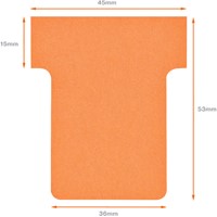T-KAART NOBO NR 1.5 36MM ORANJE 100 STUKS-3