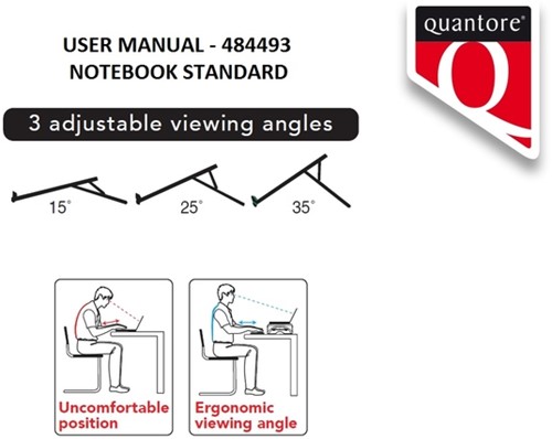 LAPTOPSTANDAARD QUANTORE VERSTELBAAR ANTRACIET-2