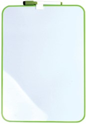 WHITEBOARD DESQ 24X34CM + MARKER GROEN PROFIEL