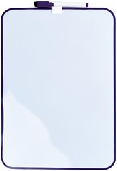 WHITEBOARD DESQ 24X34CM + MARKER PAARS PROFIEL