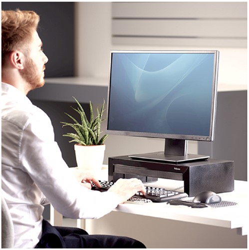 MONITORSTANDAARD FELLOWES DESIGNER SUITES ZWART-3