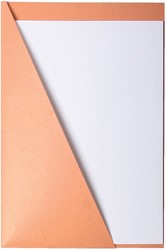 INSTEEKMAP QUANTORE DRIEHOEK ICN1 219X330MM 225GR CHAMOIS