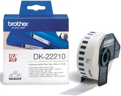 ETIKET BROTHER DK-22210 DOORLOPEND 29MM 1 ROL Á 30M WIT