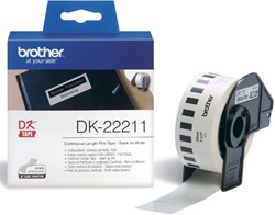 ETIKET BROTHER DK-22211 DOORLOPEND 29MM 1 ROL Á 15M WIT