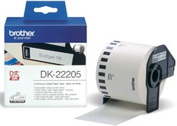 ETIKET BROTHER DK-22205 DOORLOPEND 62MM 1 ROL Á 30M WIT