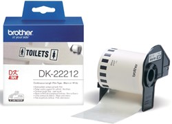 ETIKET BROTHER DK-22212 DOORLOPEND 62MM 1 ROL Á 15M WIT