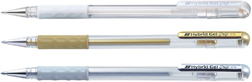 GELSCHRIJVER PENTEL K118 GRIP MEDIUM GOUD-2