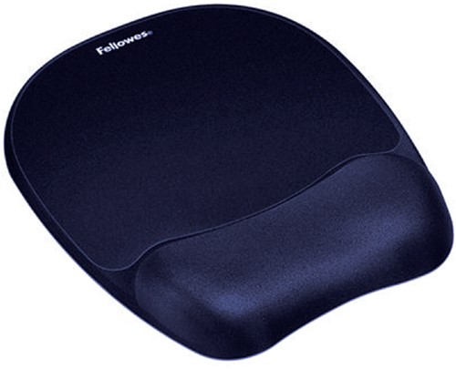 MUISMAT MET POLSSTEUN FELLOWES MEMORYFOAM SAFFIERBLAUW