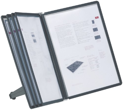 BUREAUSTANDAARD DURABLE 5540 SHERPA SOHO MET 5-TASSEN ZWART