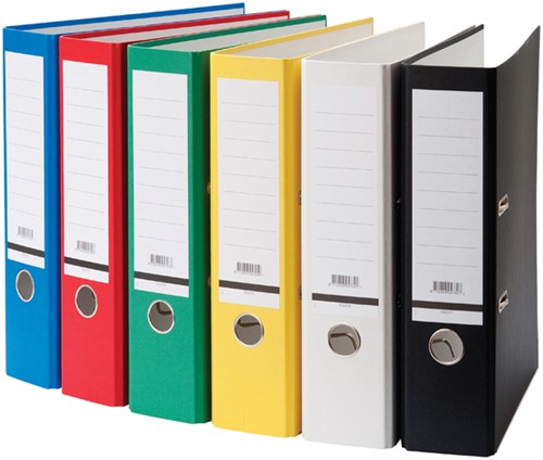 ORDNER QBASIC A4 80MM KARTON ZWART-3