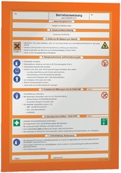 DURAFRAME DURABLE 487209 A4 ORANJE 2 STUKS