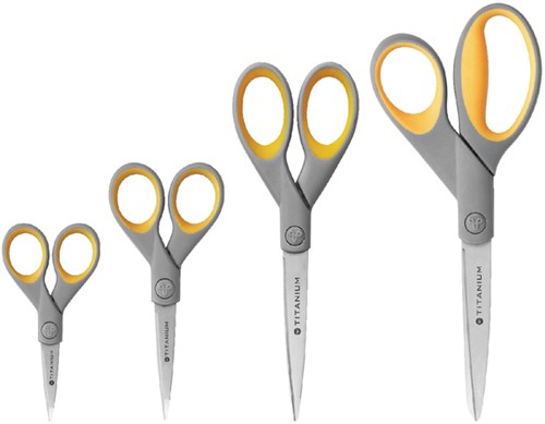 KANTOORSCHAAR WESTCOTT 180MM MET SOFTGRIP TITANIUM-2