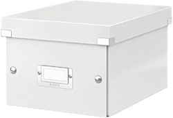 OPBERGDOOS LEITZ CLICK & STORE WOW KLEIN GERECYCLED KARTON 220X160X282MM WIT
