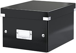 OPBERGDOOS LEITZ CLICK & STORE WOW KLEIN GERECYCLED KARTON 200X148X250MM ZWART