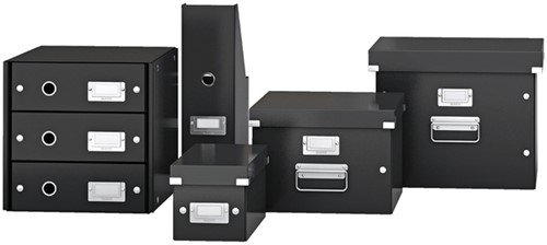 CD-OPBERGDOOS LEITZ CLICK & STORE WOW  GERECYCLED KARTON 143X136X352MM ZWART-1