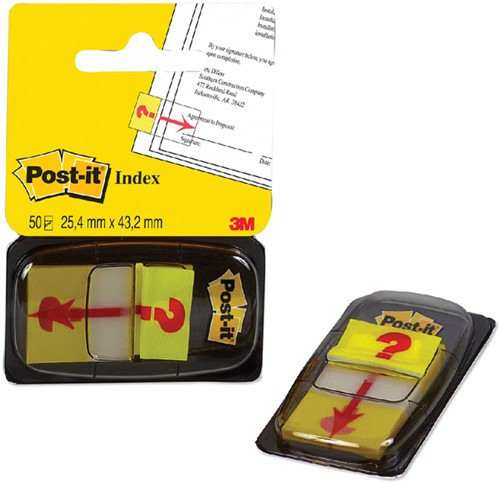 INDEXTABS POST-IT 68031 25,4X43.2MM " HIER ONDERTEKENEN" GEEL-2