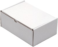 POSTPAKKET CLEVERPACK GOLFKARTON 220X160X90MM WIT PAK À 5 STUKS