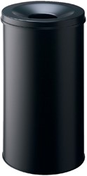 PAPIERBAK MET VLAMDOVER DURABLE 3307-01 ROND 60LITER ZWART