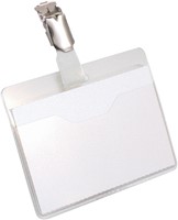 BADGE DURABLE 8106 MET CLIP LIGGEND OPEN 60X90MM