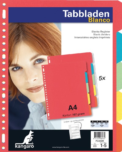 TABBLADEN KANGARO 23-GAATS PE405M 5-DELIG ASSORTI KARTON-2