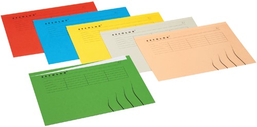 VOUWMAP SECOLOR MET TABRAND A4 100% GERECYCLED KARTON 250GR ROOD-2