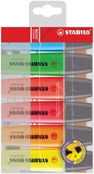 MARKEERSTIFT STABILO BOSS 70/6 ASSORTI BLISTER À 6 STUKS
