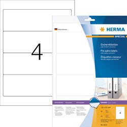 RUGETIKET HERMA 8621 BREED 61X192MM ZELFKLEVEND WIT