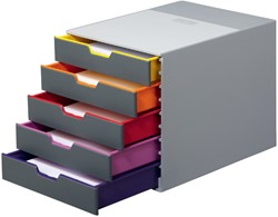 LADENBOX DURABLE VARICOLOR 5 LADEN GRIJS