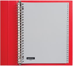 TABBLADEN QUANTORE 23-GAATS 1-31 GENUMMERD GRIJS PP