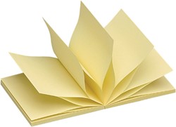 MEMOBLOK QUANTORE Z-NOTE 76X76MM GEEL