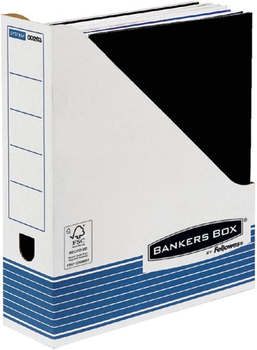 TIJDSCHRIFTCASSETTE BANKERS BOX SYSTEM A4  WIT BLAUW-2