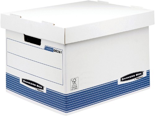 ARCHIEFDOOS BANKERS BOX SYSTEM STANDAARD WIT BLAUW-2