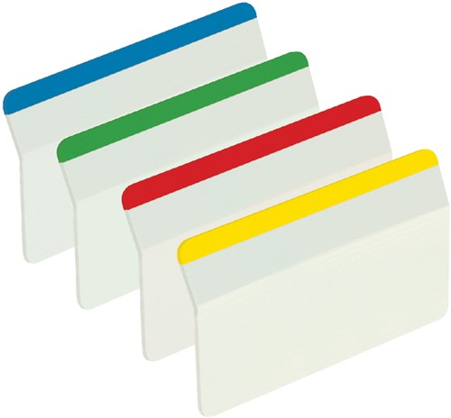 INDEXTABS POST-IT 686A1 38X50.8MM STRONG GEBOGEN ASSORTI 24 TABS-3