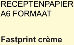 RECEPTPAPIER FASTPRINT A6 80GR CREME 2000 VEL
