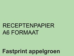 RECEPTPAPIER FASTPRINT A6 80GR APPELGROEN 2000 VEL