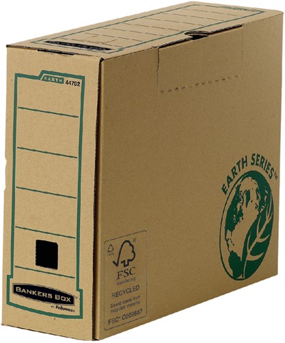 ARCHIEFDOOS BANKERS BOX EARTH A4  TRANSFER 100MM BRUIN